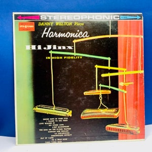 VINYL RECORD VINTAGE 33 rpm music album lp vtg in cover sleeve mcm 12 inch 12" Danny Welton Harmonica high fidelity