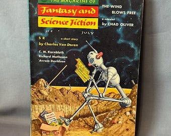 Vintage sciencefiction fantasy paperback boek sci-fi ufo ruimte 1957 SR robot