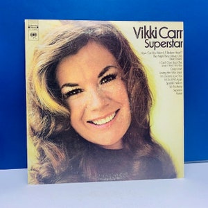 VINYL RECORD VINTAGE 33 rpm music album lp vtg cover sleeve mcm Vikki Carr superstar dixie down