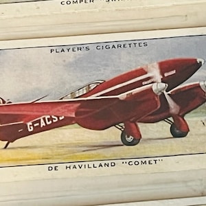 Airplane Tobacco Trading Card John Player Sons Aeroplane Havilland Comet Civil