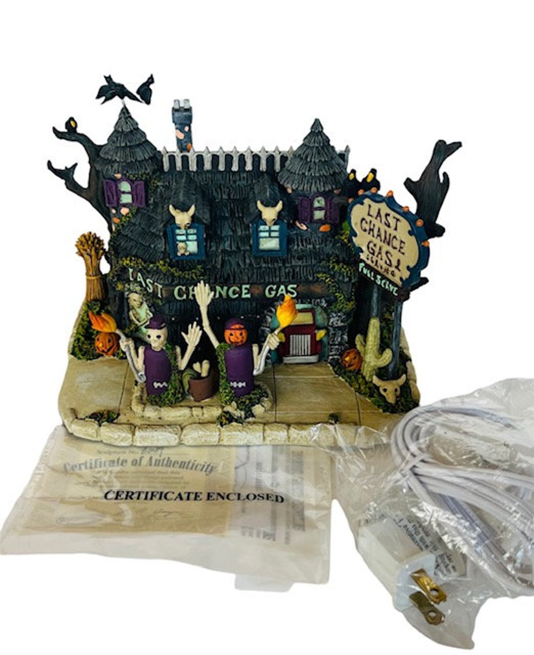 The Munsters Hawthorne Village Last Chance Gas Station Halloween