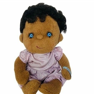 Hugga Bunch Huggabunch Bubbles black plush doll toy 1985 Kenner African Hallmark