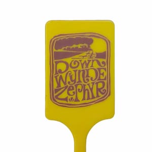 SWIZZLE STIR STICK 1970s vintage barware tiki bar decor airlines airport drink vtg figure travel advertising hotels Down Wynde wind Zephyr