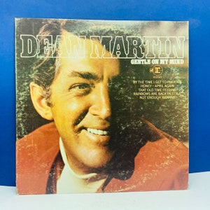 VINYL RECORD VINTAGE 33 rpm music album lp vtg in cover sleeve mcm 12 inch 12&quot; Dean Martin gentle on my mind