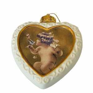 Bradford Exchange kerstornament Gentle Friend angel Love Heavenly Messenger A1