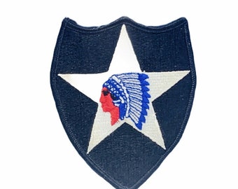 Military Patch vtg native chief Raiders emblem uniform badge marine army star 17