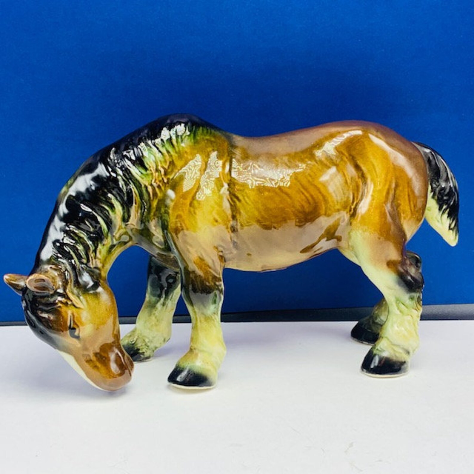 HORSE FIGURINE SCULPTURE Vintage Statue Decor Vtg Mcm Mare Etsy
