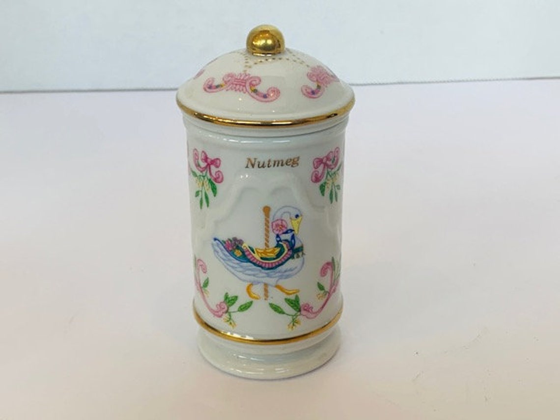 LENOX SPICE CAROUSEL 1993 Jar Container Rack Storage Fine Etsy