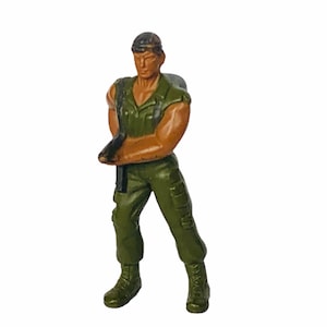 GUTS! ACTION FIGURE Mattel vintage retro vtg pop culture military 1986 G.U.T.S. toy soldier guts Jungle Fighters Side Slinger