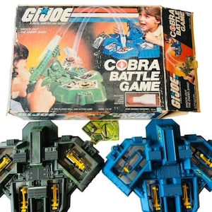 Battle Game 1982 Gi Joe Cobra ARAH Figure Hasbro COMPLETE box RARE catapult toy