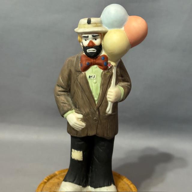 Vintage Emmett Kelly Clown Figurine Circus Carnival Music