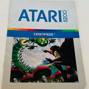 Centipede cartridge Atari 5200 video game vtg manual instruction arcade 1982 art image 1