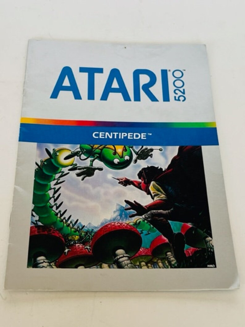 Centipede cartridge Atari 5200 video game vtg manual instruction arcade 1982 art image 1