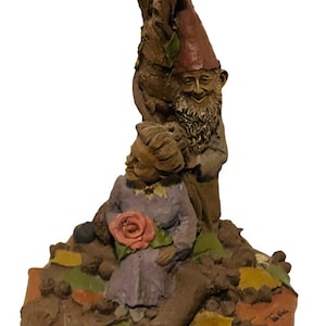 Tom Clark beeldje kabouter elf GESIGNEERD sculptuur Cairn vtg Sugar Spice dwergen cadeau