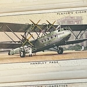 Avión Tabaco Tarjeta coleccionable John Player Sons Avión Civil Handley Page jet