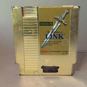 Vintage Nintendo Video Game NES Cartridge Japan 1988 Zelda 2 II Adventure Link