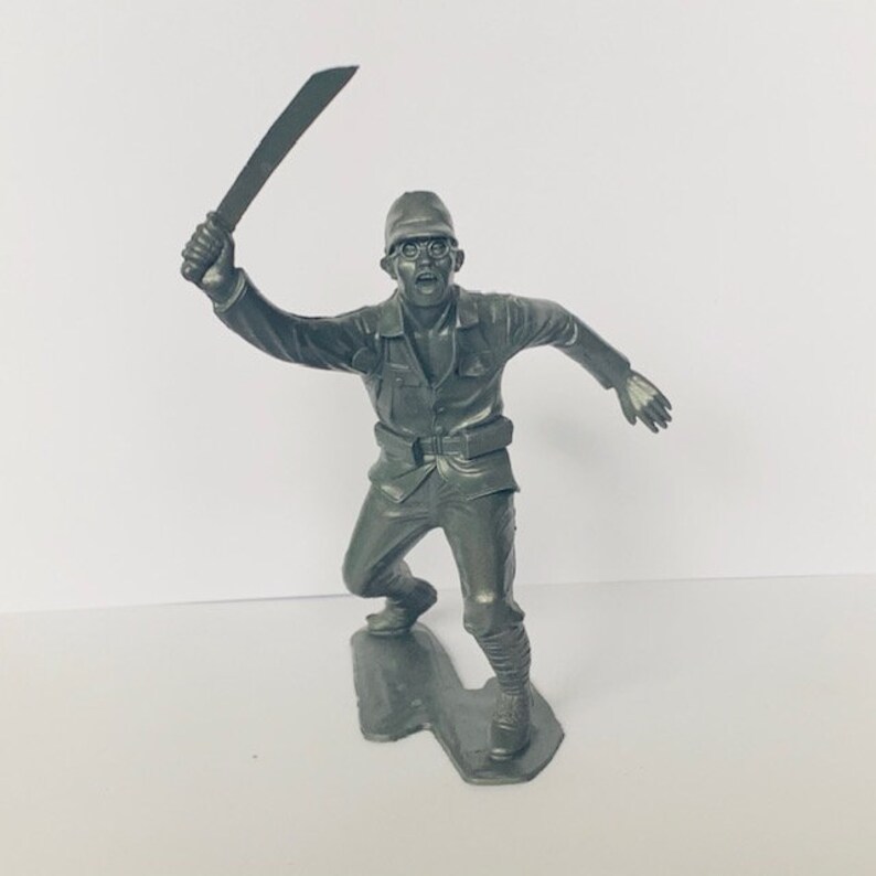 PLASTIC ARMY MEN Louis Marx 6 Vintage Toy Soldier Vtg Etsy