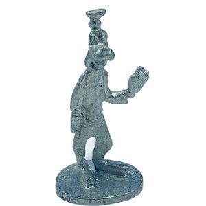 WALT DISNEY PEWTER miniature figurine collectible silver metal mickey mouse disneyland souvenir vintage vtg mcm world Goofy