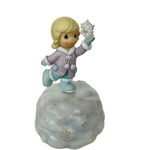 Precious Moment Music Box It Came Upon Midnight Clear Figurine Musical Christmas