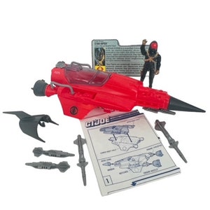 Stellar Stilletto Viper 1987 Gi Joe Cobra ARAH Figure Vehicle Hasbro COMPLETE