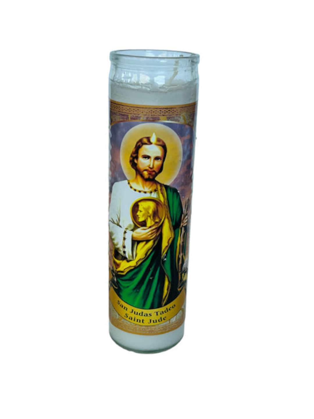 Saint Jude Prayer Candle San Judas Tadeo 8 Inch 8 Benedictum Church