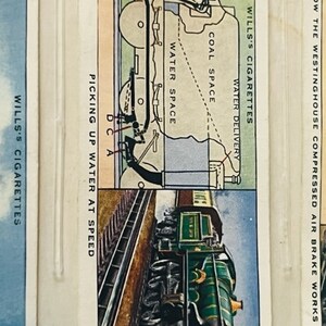 Tarjeta de ferrocarril Tren Equipo ferroviario 1938 HO WD Wills Imperial Water Speed 28