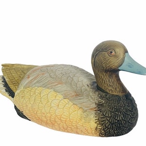 Duck Decoy Figurine sculpture vtg anthropomorphic bird mallard Artmark japan art mark