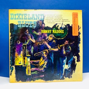 VINYL RECORD VINTAGE 33 rpm music album lp vtg with cover sleeve mcm 12 inch 12&quot; Johnny Maddox Dixieland Blues