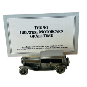 Danbury Mint Greatest Motorcars car pewter model coa 1928 Lancia Lambda England