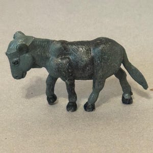 Vintage Plastic Farm Animal Britains Deetail 1972 Miniature Baby Donkey Mule UK