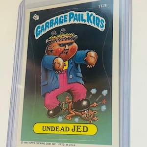 Undead Jed Garbage Pail Kids Trading Card 1986 Topps PACK FRESH Frankenstein 112