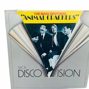 LASER DISC VINTAGE Movie laserdiscs electronic 12 inch 12" original case film 1978 Marx Brothers Animal Crackers Lillian Roth