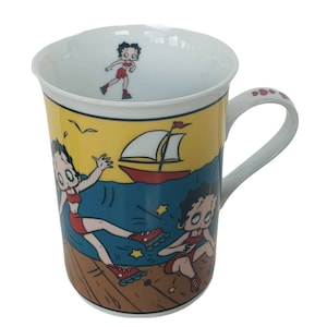 Betty Boop Tasse Tasse Danbury Mint Trinkglas Figur Pudgy Felix Boardwalk