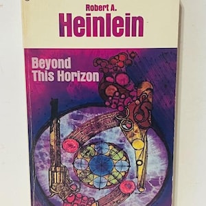 Jenseits von Horizont Robert Heinlein 1948 Science Fiction Taschenbuch Weltraum UFO vtg