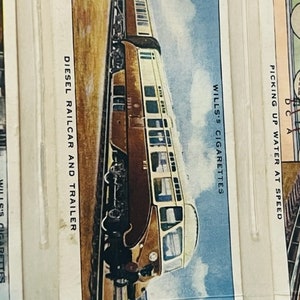 Tarjeta de ferrocarril Tren Equipo ferroviario 1938 HO WD Wills Imperial Diesel Railcar