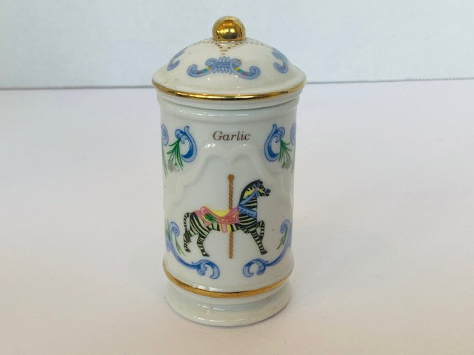 LENOX SPICE CAROUSEL 1993 jar container rack storage fine Etsy