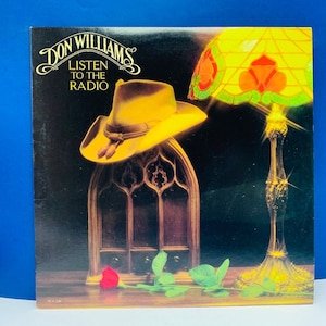 VINYL RECORD VINTAGE 33 rpm music album lp vtg with cover sleeve mcm 12 inch 12&quot; Don Williams Listen to the Radio country western