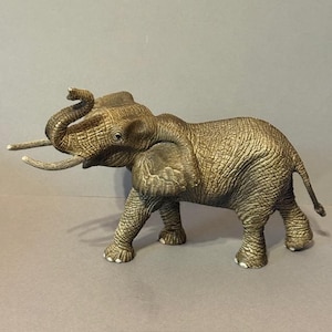 Vintage Schleich Elefant Figurine Dickhäuter Spielzeug Harz-Abbildung Tier-Zoo-Geschenk 2