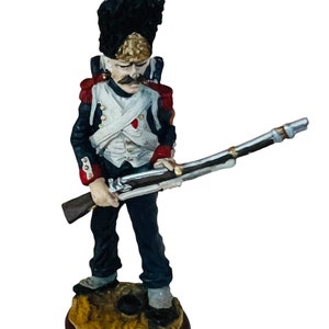 Franklin Mint Waterloo Regiment vtg toy soldier 1979 Grenadier Imperial rifle UK