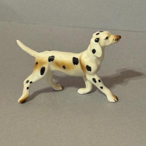 ヴィンテージ ダルメシアン 置物 子犬 ファインボーンチャイナ