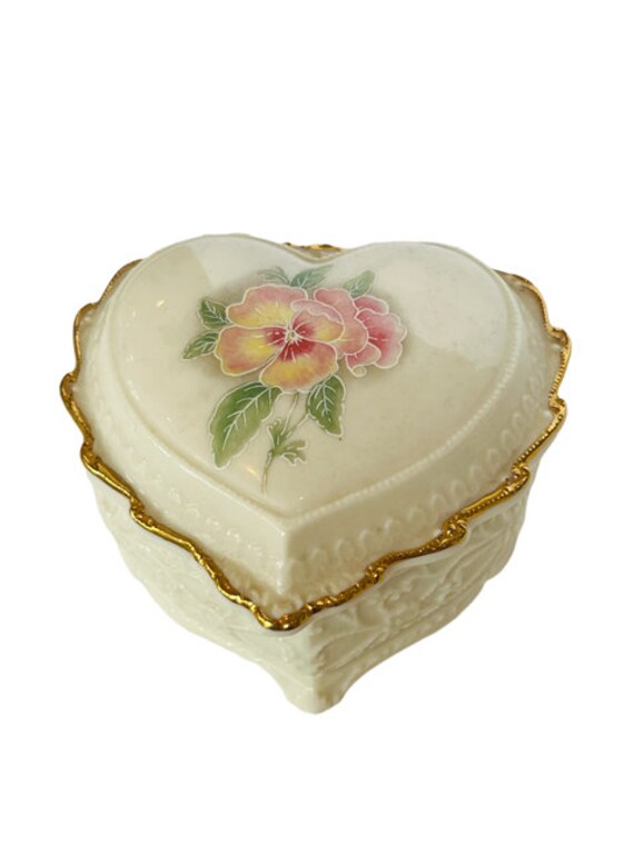 Heritage House Music Box Figurine Porcelain Vtg Celebration Etsy