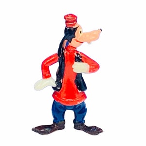 LOUIS MARX DISNEYKINS 1960s vintage walt disney tinykins miniature plastic figure toy collectible Goofy