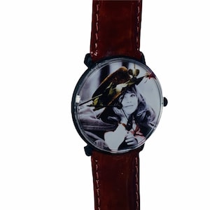 PRETTY AS A PICTURE Enesco figurine artist Kim Anderson art vintage collectible wristwatch watch classico