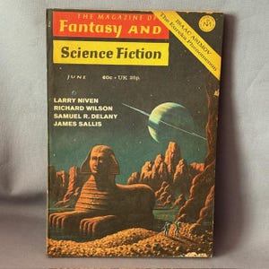 Vintage sciencefiction fantasy paperback boek tijdschrift sciencefiction ruimte 1971 Egypte