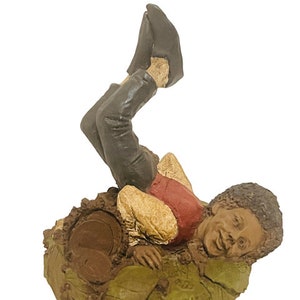 Tom Clark figurine gnome elf SIGNED sculpture Cairn Goodfoot Michael Jackson vtg