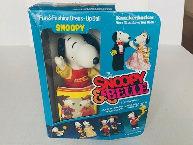 Snoopy Belle Doll Toy Figure 1965 Knickerbocker Peanuts Gang Snoopy Belle Doll Toy Figure 1965 Knickerbocker Peanuts Gang
