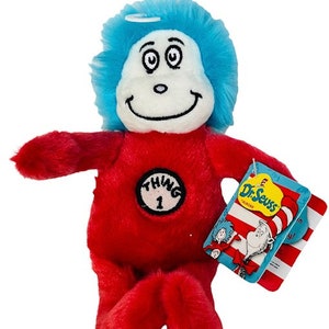 Cat In The Hat Plush Stuffed Animal toy vtg tag figure Dr Seuss Thing 1 one NWT