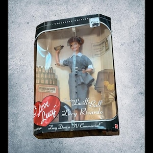 I love Lucy Collector Doll Mattel Lucille Ball 1997 Box TV Commercial Ricardo