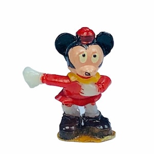 LOUIS MARX DISNEYKINS 1960s vintage walt disney tinykins miniature plastic figure toy collectible Minnie Mouse