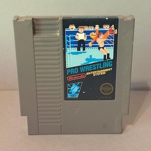 Vintage Nintendo Video Game NES Cartridge Japan 1985 Pro Wrestling Starman Karn